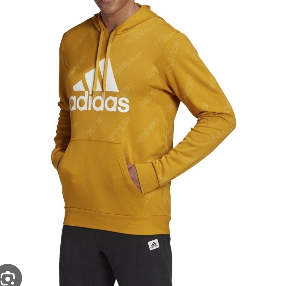 adidas Favorites Graphic Hoodie - Mustard Yellow